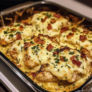 Loaded Garlic Parmesan Chicken Bake Recipe