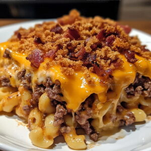 BBQ Bacon Cheeseburger Casserole Recipe