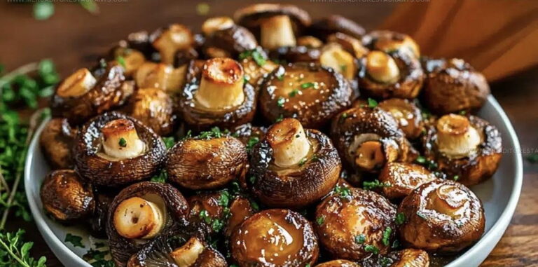 Roasted Garlic Mushrooms Recipe