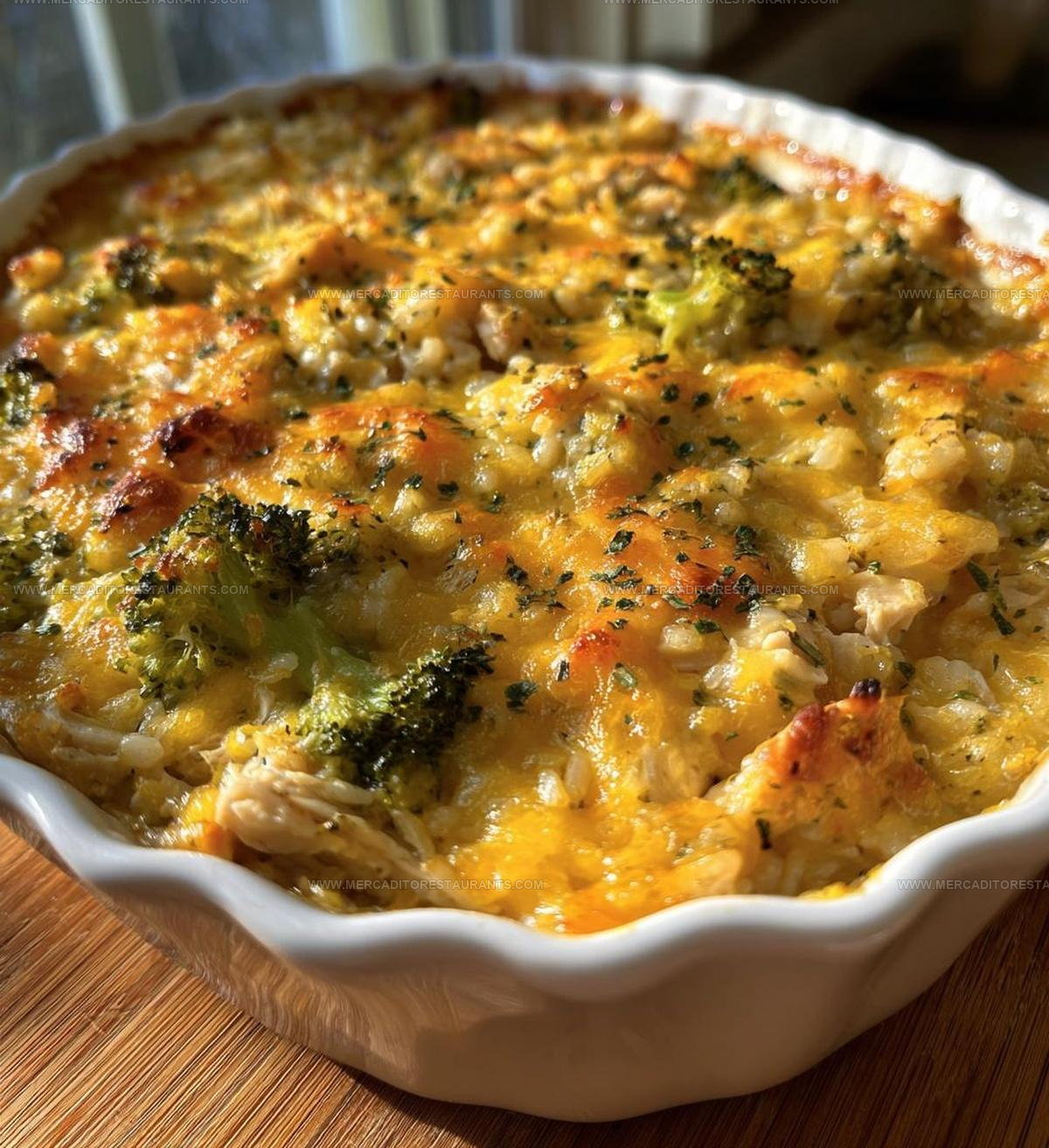 Easy Chicken Broccoli Rice Cheese Casserole Recipe
