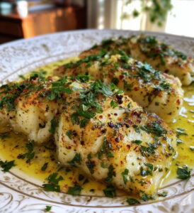 Garlic Butter Baked Cod Fillets Recipe