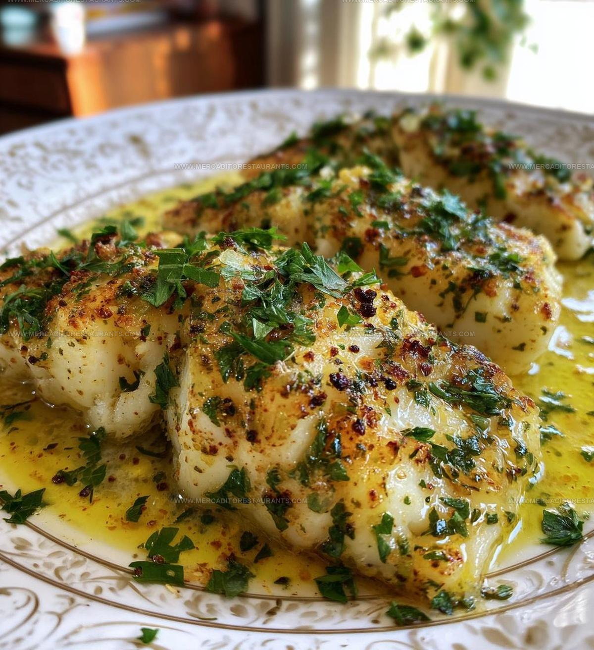 Garlic Butter Baked Cod Fillets Recipe