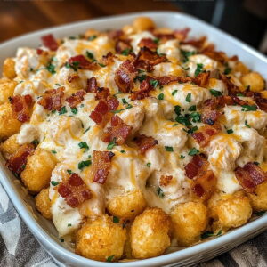 Crowd-Favorite Chicken Bacon Ranch Casserole Recipe