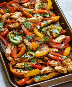 Crowd-Friendly Sheet Pan Chicken Fajitas Recipe