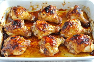 Two Ingredient Crispy Oven BBQ Chicken Recipe