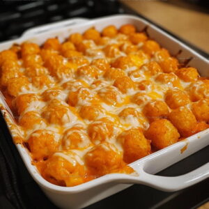 Buffalo Ranch Chicken Tater Tot Bake Recipe
