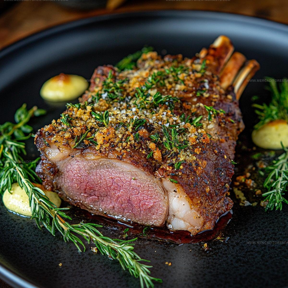 Herb-Crusted Roasted Lamb Recipe