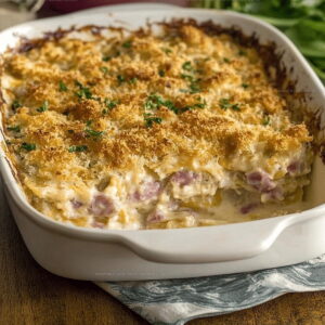 Crunch-Topped Chicken Cordon Bleu Casserole Recipe