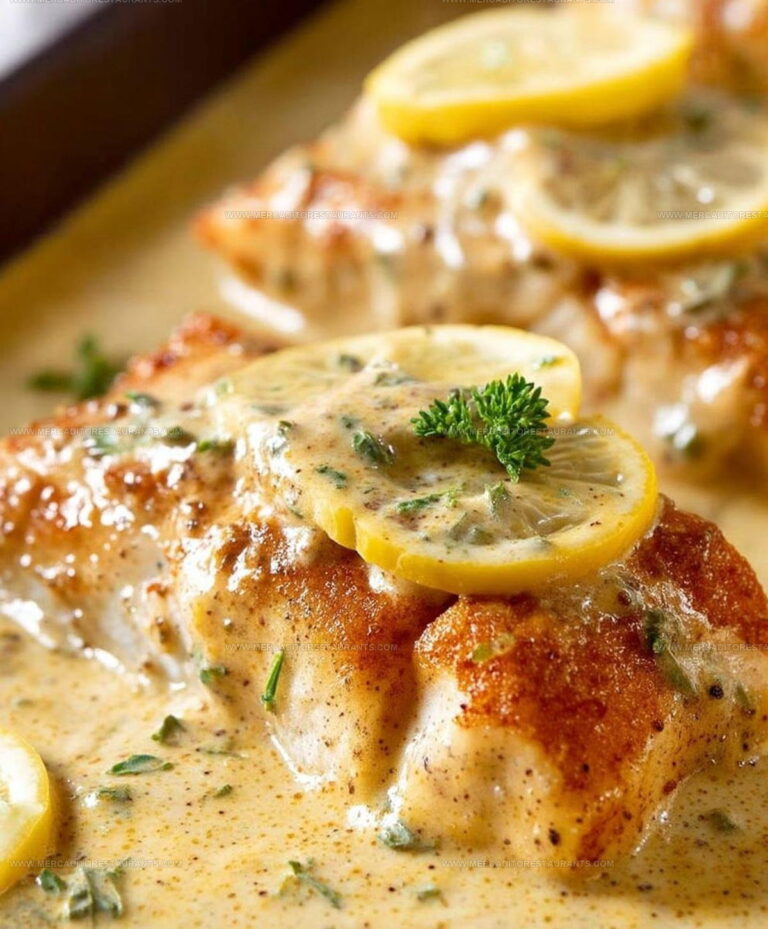 Baked Fish Lemon Cream Recipe