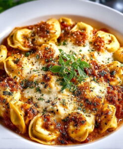 Cheesy Tortellini Bake Recipe
