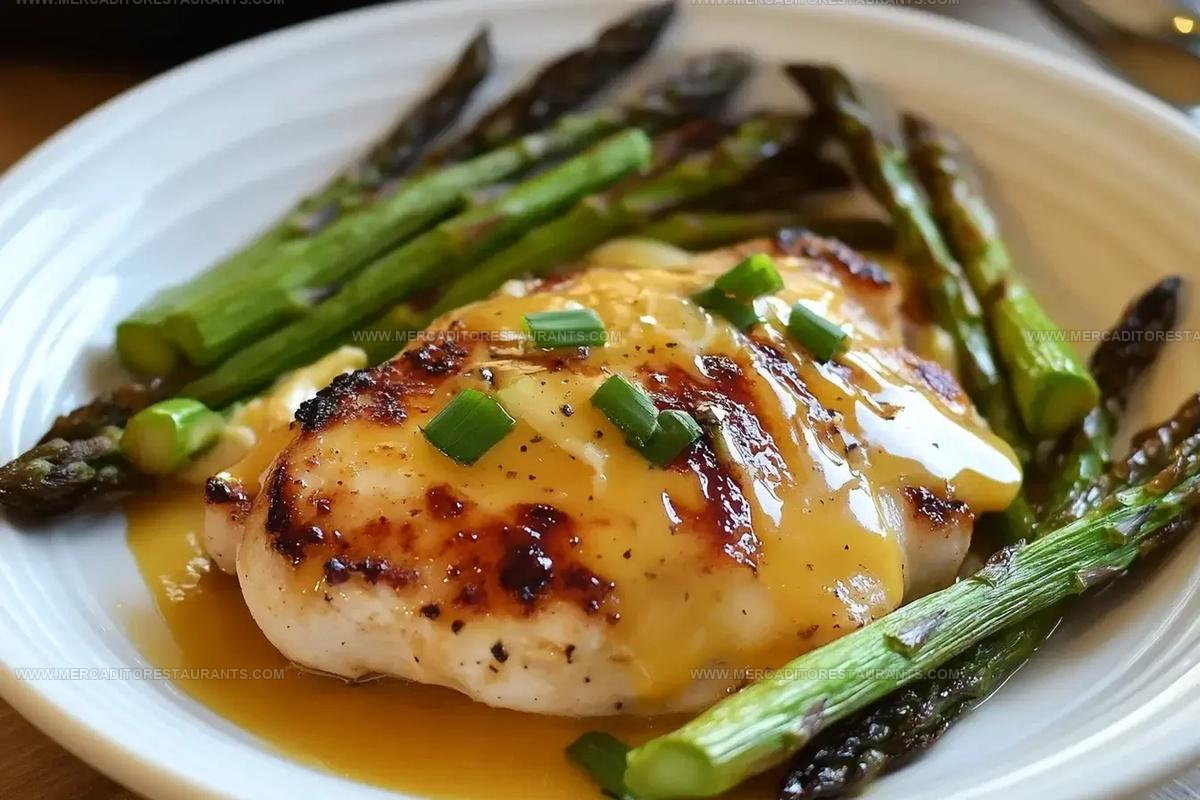 Honey Mustard Chicken With Roasted Asparagus And Cheese Recipe