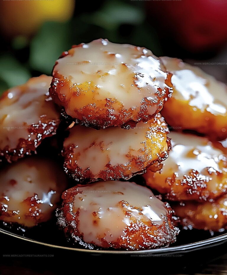 Cinnamon-Glazed Baked Apple Fritters Recipe
