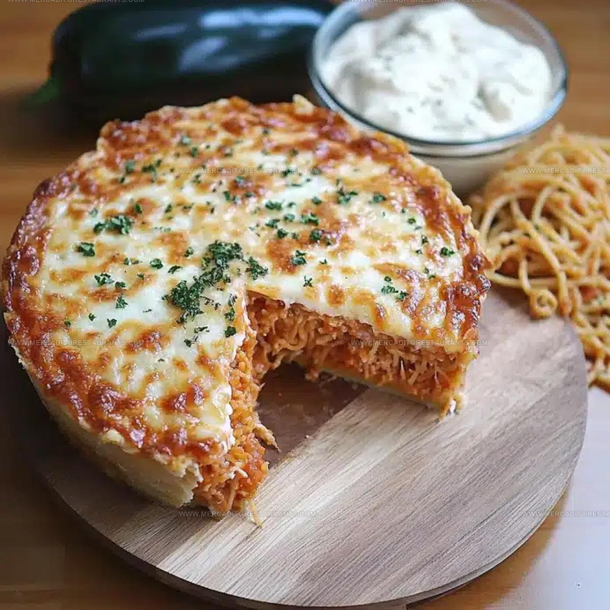 Baked Spaghetti Pie Recipe