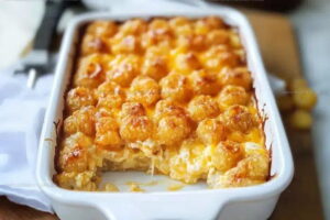 Cheesy Tater Tot Breakfast Casserole Recipe