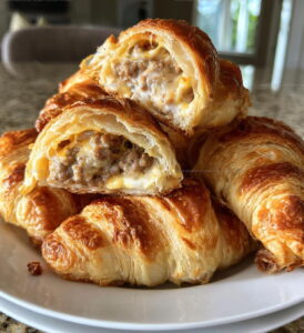 Savory Sausage Cream Cheese Crescents Recipe