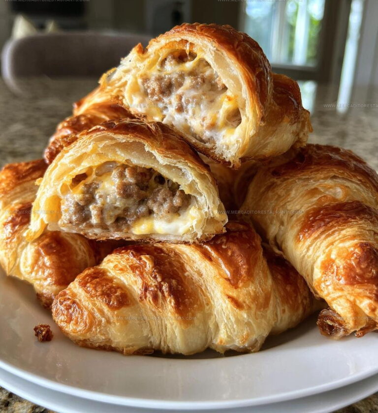 Savory Sausage Cream Cheese Crescents Recipe