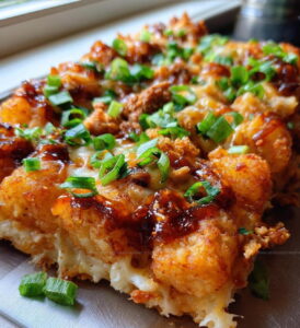 BBQ Chicken Tater Tot Casserole Recipe