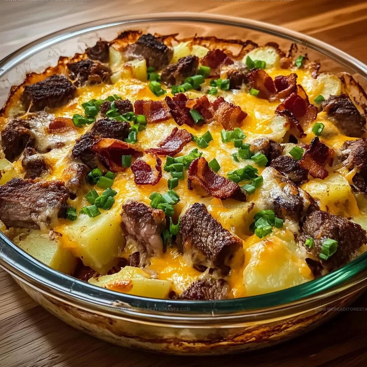Cowboy Steak And Potato Casserole Recipe