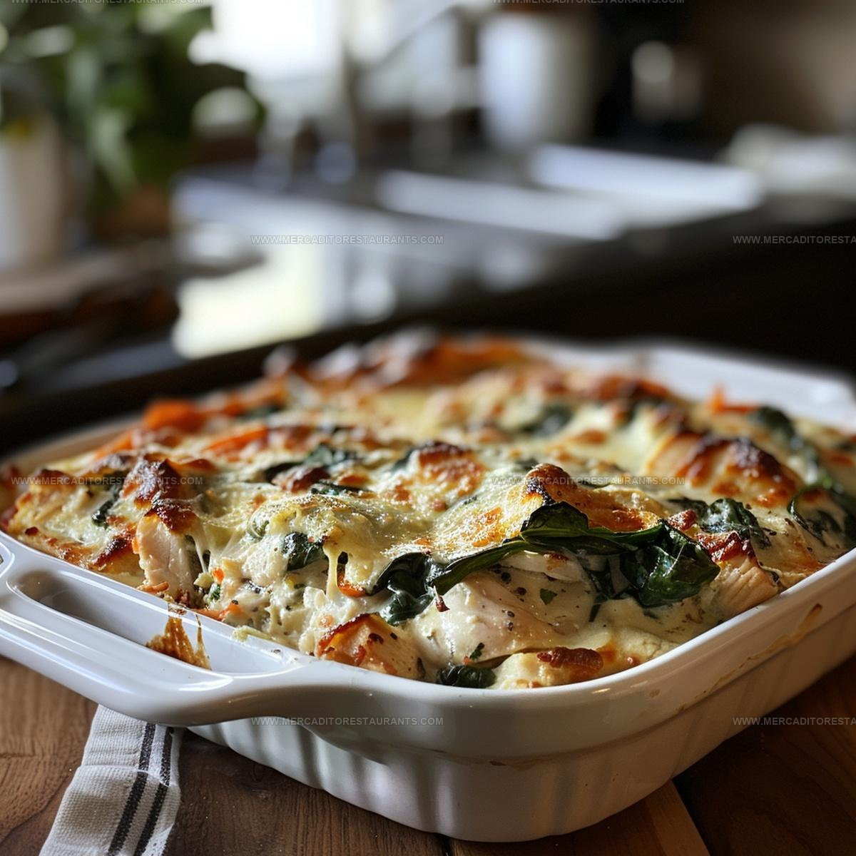 Creamy Spinach Chicken Casserole Recipe