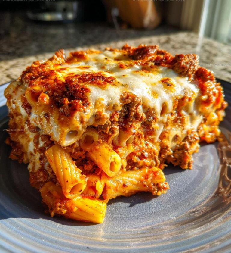 MeatSauce Baked Ziti Pasta Recipe