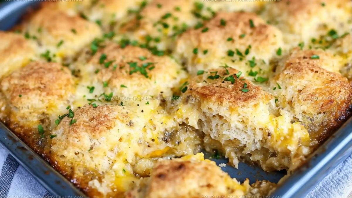 Cheddar Biscuit Breakfast Casserole Recipe