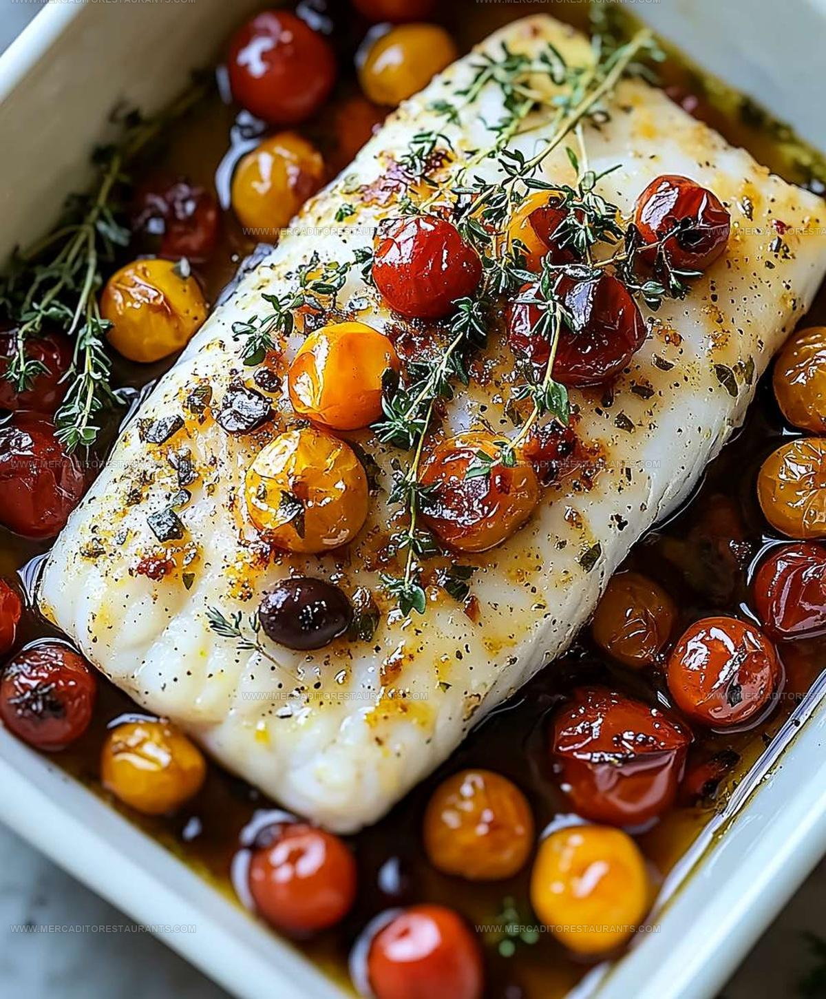 Mediterranean Style Baked Cod Recipe