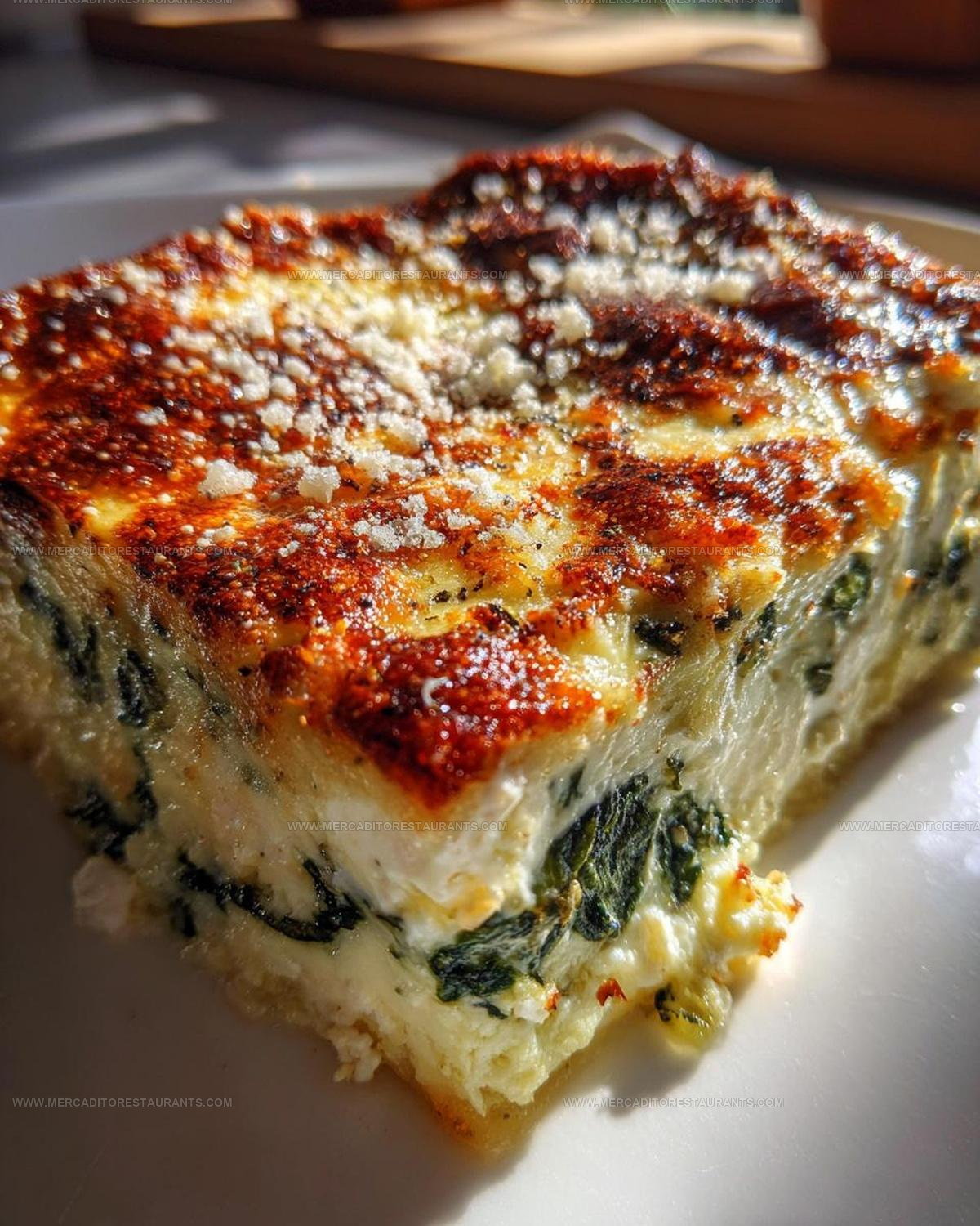 Savory Spinach Casserole With Feta Cheese Recipe
