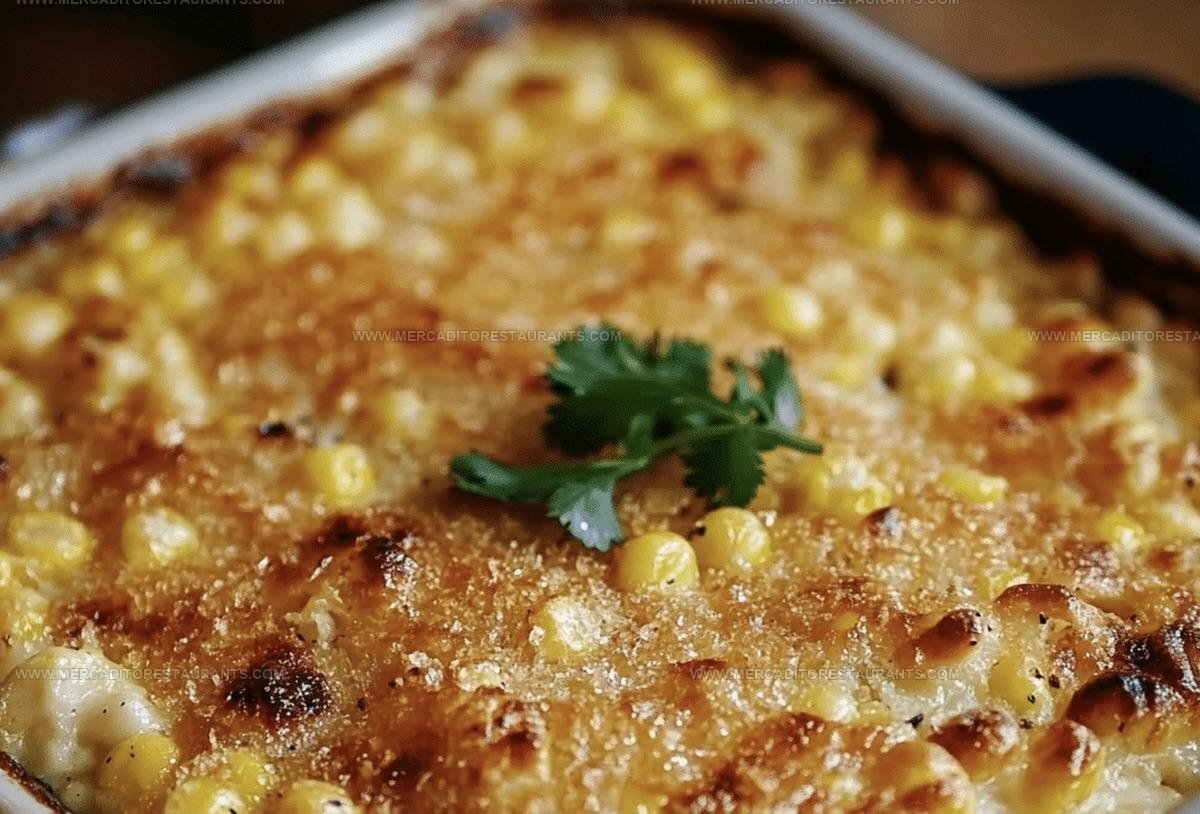 Creamy Cornbread Cheesy Corn Casserole Recipe