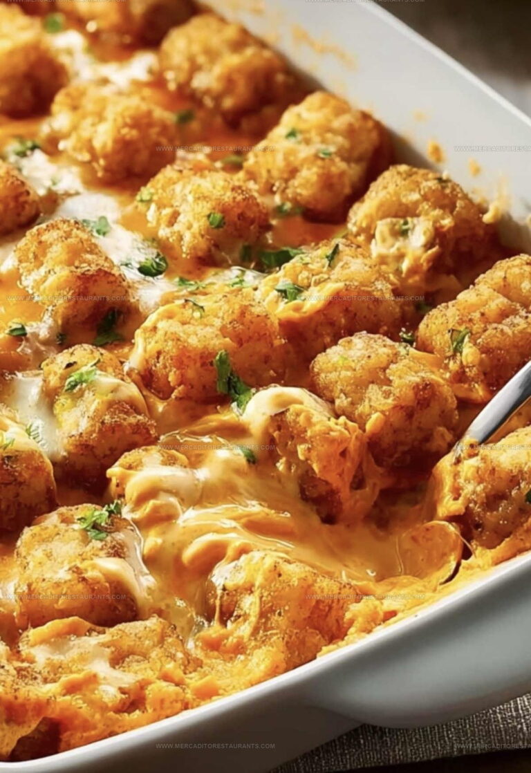 Buffalo Chicken Tater Tot Casserole Recipe