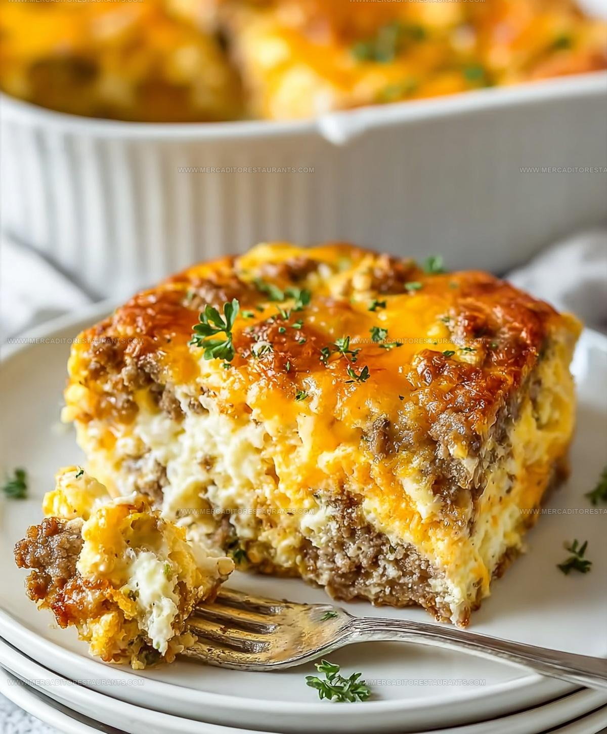 Make-Ahead Breakfast Sausage Cheese Casserole Recipe