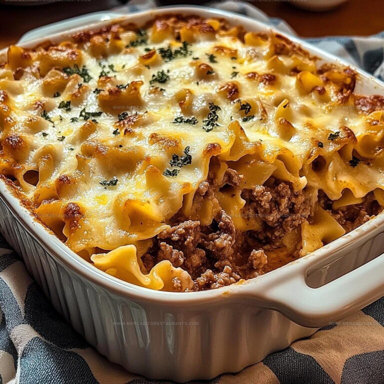 Family-Style Creamy Beef Noodle Casserole Recipe
