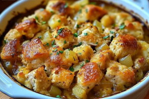 Dollys Chicken And Stuffing Casserole Recipe