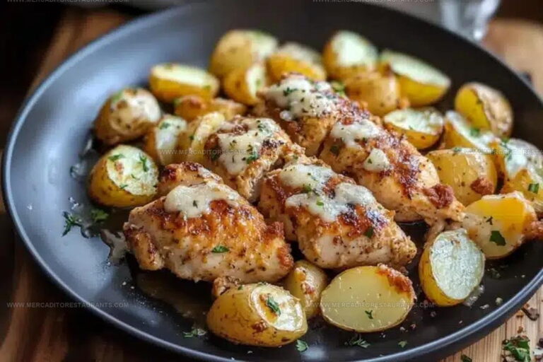 Roasted Garlic Parmesan Chicken and Potatoes Recipe