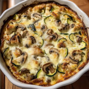 Chicken Zucchini Mushroom Bake Recipe