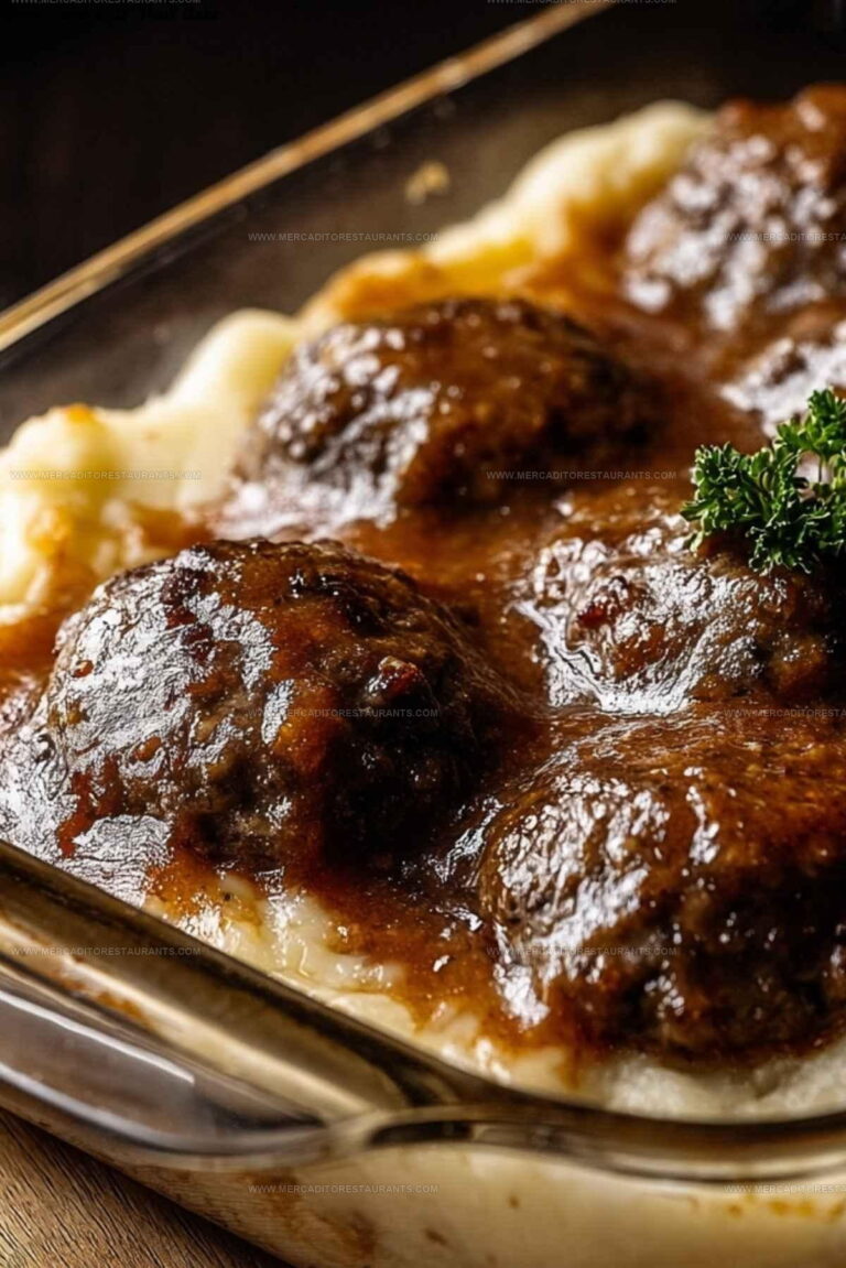 Amish Country Hamburger Steak Bake Recipe