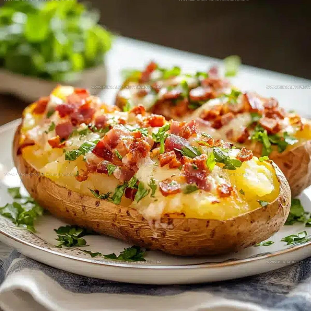 Steakhouse Loaded Baked Potatoes Recipe