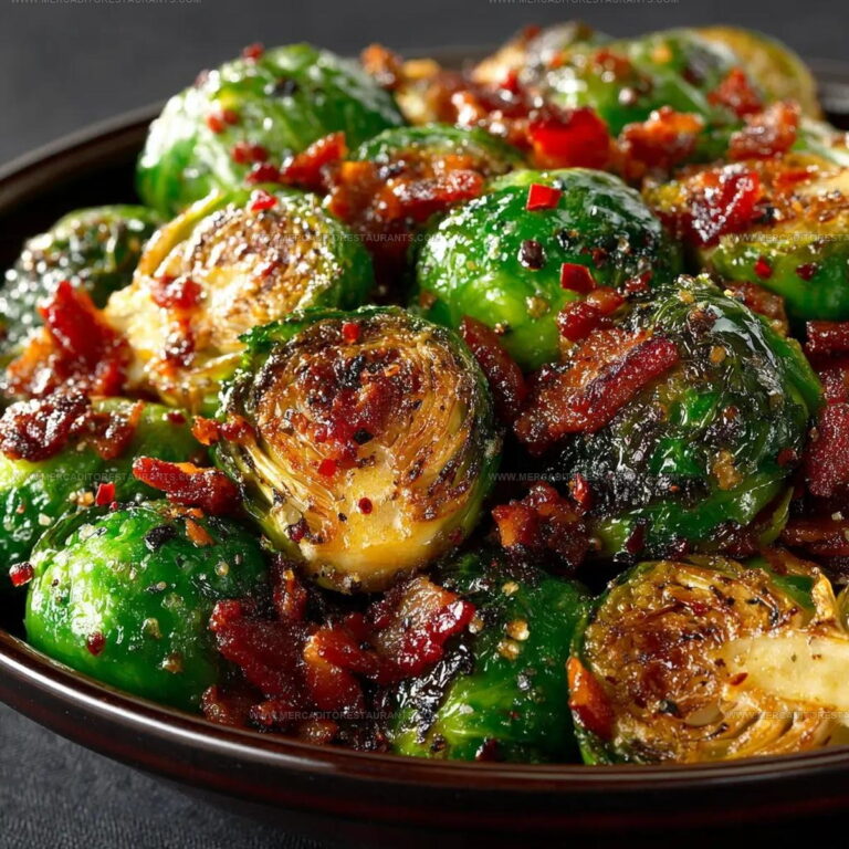 Maple Roasted Brussels Sprouts With Bacon Recipe