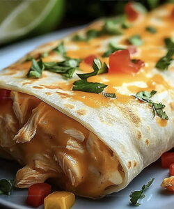 Oven Crispy Chicken Chimichangas Recipe