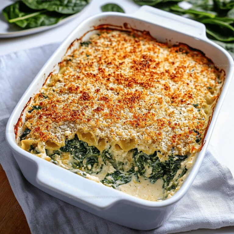 Cheesy Spinach Casserole Recipe