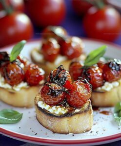 Ricotta Bruschetta Roasted Tomatoes Recipe