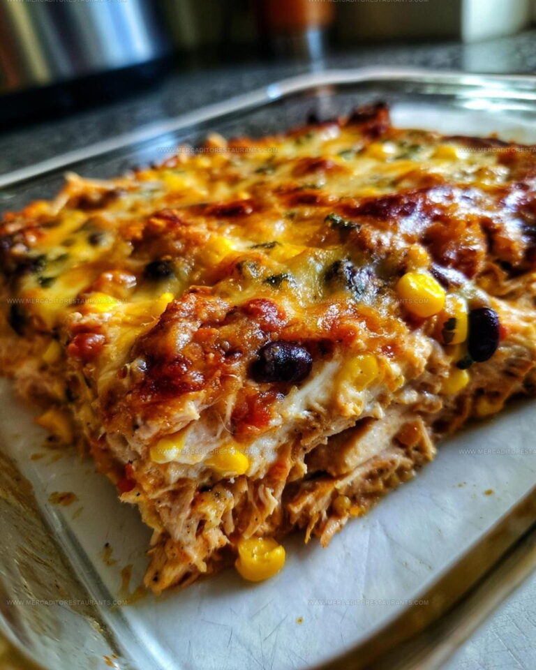 Weeknight Chicken Burrito Casserole Recipe