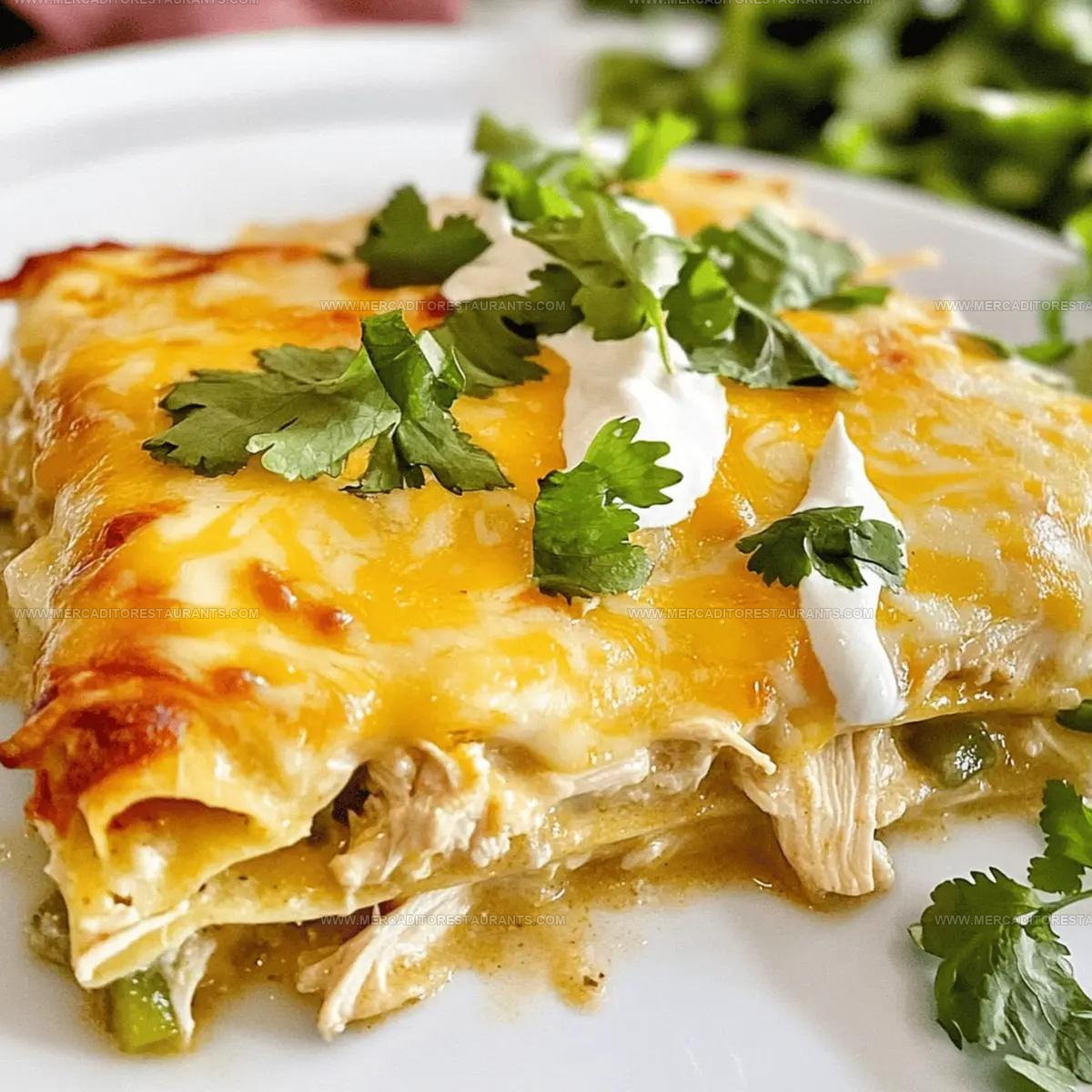 Green Chile Chicken Enchilada Casserole Recipe