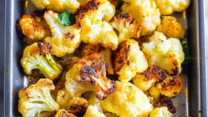 Sheet Pan Lemon Garlic Roasted Cauliflower Recipe