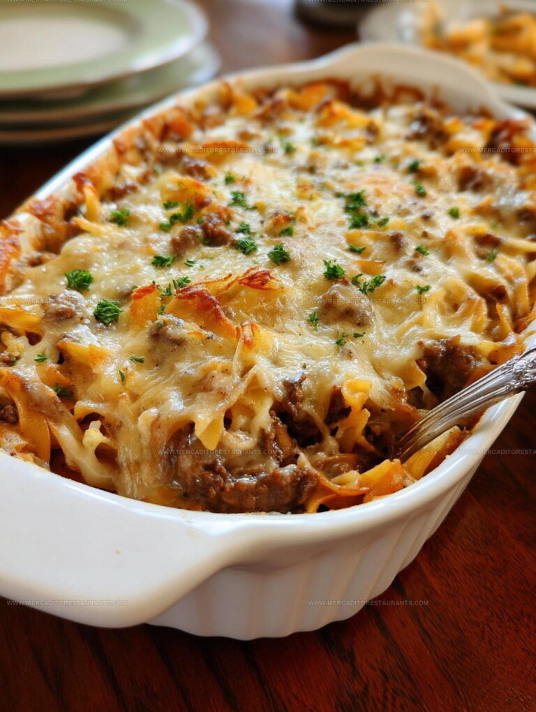 Dip-Infused French Onion Beef Casserole Recipe