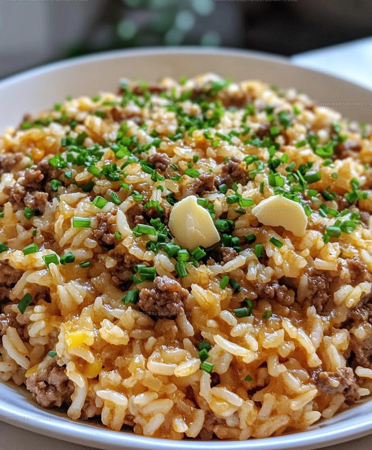 Soup-Based Hamburger Rice Dinner Recipe
