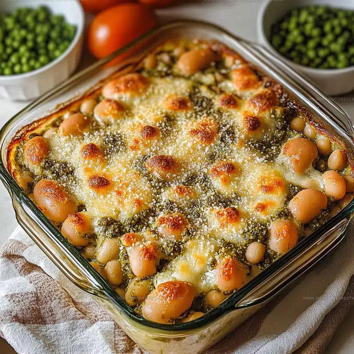 White Bean Pesto Bake Recipe