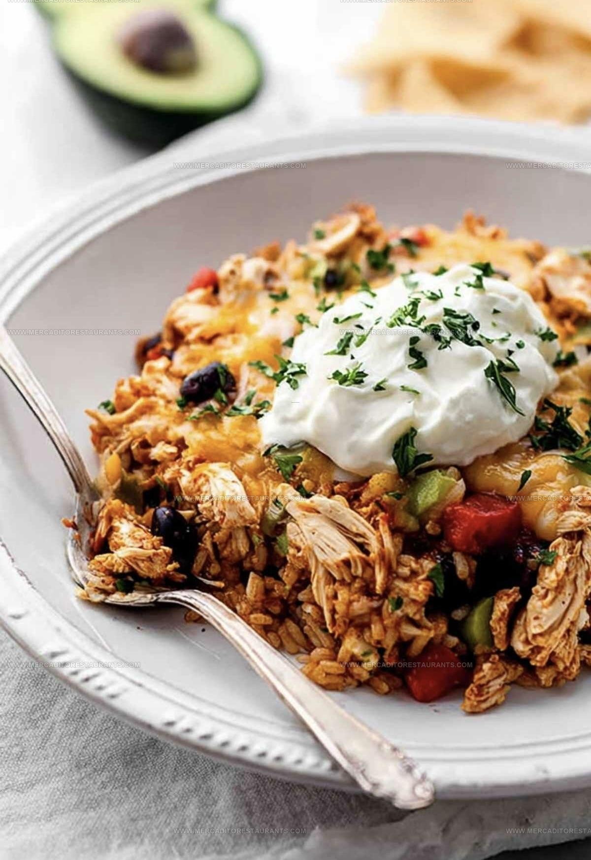 Cheesy Chicken Burrito Casserole Recipe