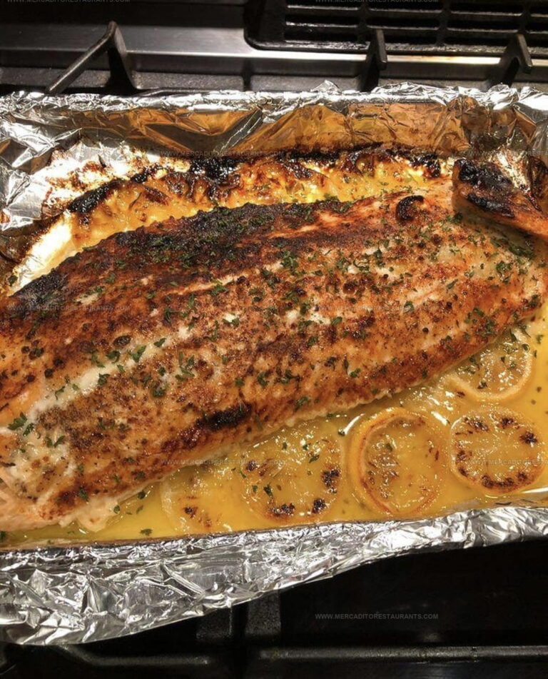Foil-Baked Salmon with Pesto and Tomatoes Recipe