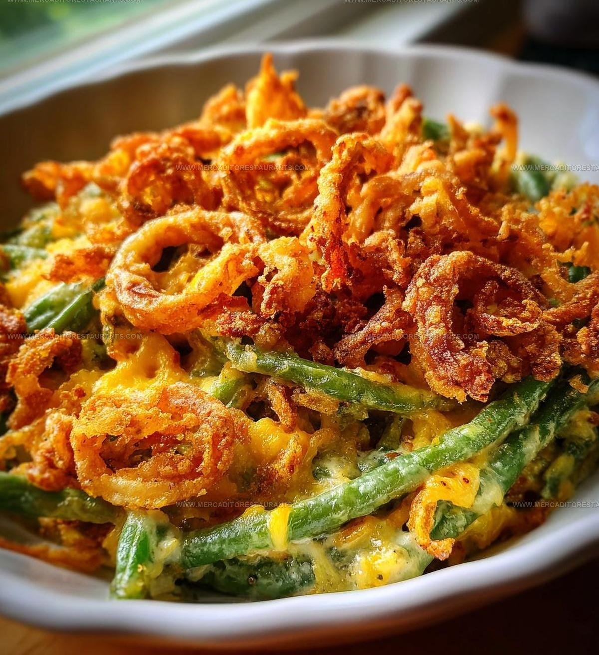 Cheesy Green Bean Casserole Recipe
