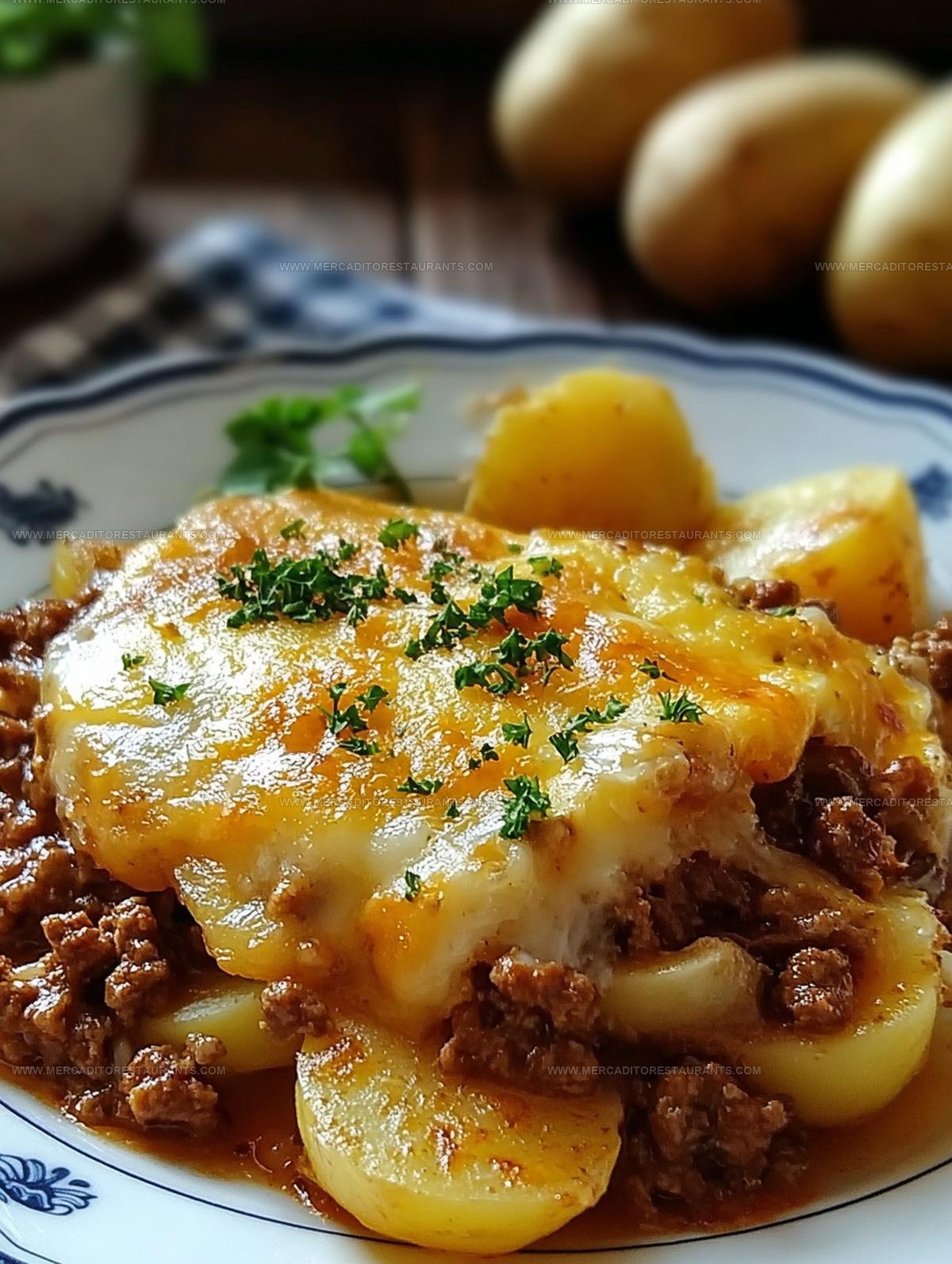 Creamy Ground Beef Potato Casserole Recipe